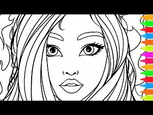 Coloring In Flames, Let's Dance with Flowers, Shiny Stars | Girls Coloring Book Pages