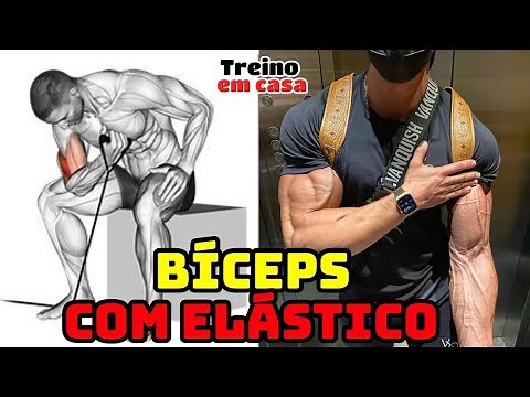 10 Exercicios para Biceps com Elastico | Academias Fechadas? Treino com Elastico
