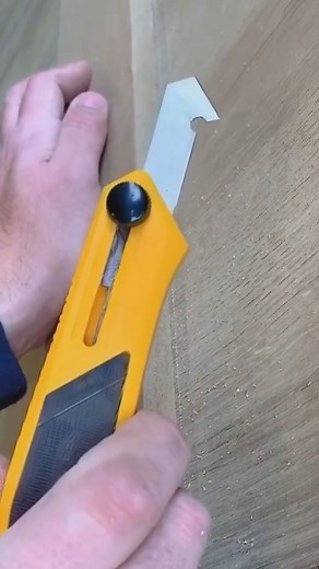 "Cutting laminate is super easy with this OLFA setup" — #OLFAProAllStar @modernmilt (video credit) Featured is the OLFA PC-L Plastic and Laminate Cutter, ideal for creating fine score lines for a clean break. It even has a #blade storage in the handle! Check it out: https://bit.ly/3WNhK2O | OLFA Pro
