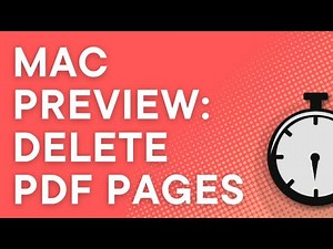 How to delete pages in PDF using Mac Preview #macOS
