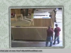 Wooden Storage Shed :: How to build a garden utility shed.