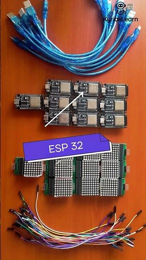 Control an LED Matrix using the ESP32 — step by step! 🎥 Full tutorial available on Kyrioslearn.