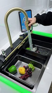 50K views · 92 reactions | Say Goodbye to Clutter! 識️ The 2025 Smart Sink keeps your kitchen organized with built-in storage and smart water controls. #MinimalistLiving #KitchenGoals #EfficientDesign | Home Kitchen Supplies | Facebook