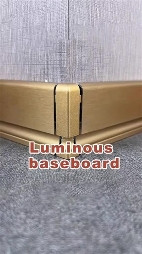 Aluminum alloy illuminated skirting board#trims #lines #alloy #wallpanel #baseboard #buildingmaterials #style #art #renovations #homedecor #homedecoration #designinspiration