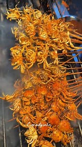 World’s Most Shocking Street Food | Live Crab Cooking |China Street Food: Live Crab Kebab 😱 | #food,