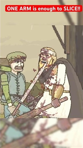 One Arm is ENOUGH! #shorts #swordfighting #medieval #gamingmoments #luigi #mario #knight