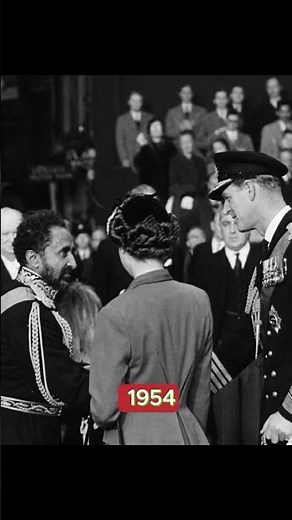 When Queen Elizabeth & Prince Philip Welcomed HIM Emperor Haile Selassie I London 1954 #royalfamily