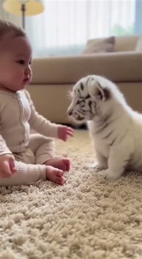 Baby Stops Tiger Cub Scratch | Skillai