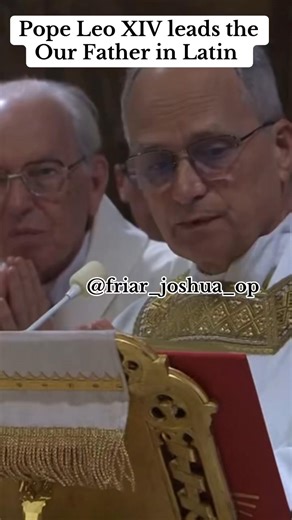 Pope Leo XIV chants the Our Father in Latin #PopeLeoXIV #rome #pope #christianity #sistinechapel #catholic #catholicfaith #papacy #paternoster | Magnificat Series