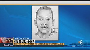 Sketch of attempted kidnapping suspect released