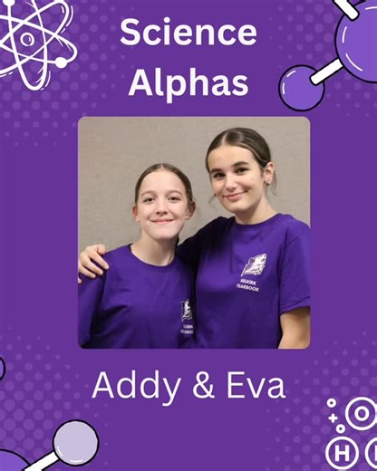 Congratulations to our newest Science Alphas! Keep doing great things! #middleschool #libertylake #science #alphas | Selkirk Middle School