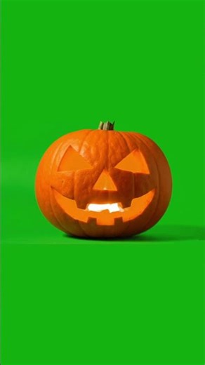 Glowing Jack O’ Lantern 🎃 Halloween Green Screen #Shorts