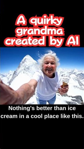 A Quirky Grandma Created by AI 4