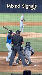 Mixed Signals! The Umpire crosses up his signs & confuses everyone. #baseball #Umpire #confused #MA2 #MichaelAcevedoII #MILB #What #MixedSignals #ball #strike #IDK #CmonMan #GetItRight #Really #? #Manager #JamesCooper #Tampa #conversation #ABS #RoboUmp #AutomatedBallStrike #Reels | Michael Acevedo II