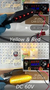 Motorcycle Led Turn Signal Lights Universal Front Rear DC 32v 48v 52v 60v Flowing Blinkers Flasher Indicator Light for Electric Motorcycles Motorbike Scooter Bicycle E-Bike (Amber/Blue, DC32V-DC60V)