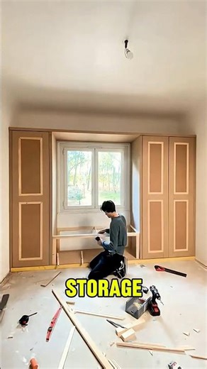 Why Doesn’t Anyone Build Window Alcoves Like This?😱🏠 #shortsvideo #woodworking #diy