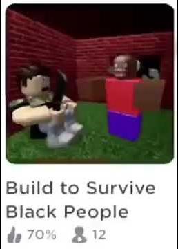 Build to Survive Black People roblox