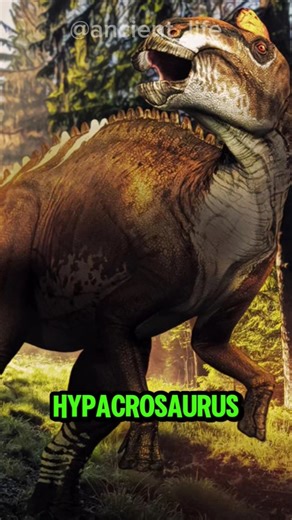 HYPACROSAURUS..!!😱😱The crest can make strange sounds, you know#ancient#facts#story#dinosaur#shorts