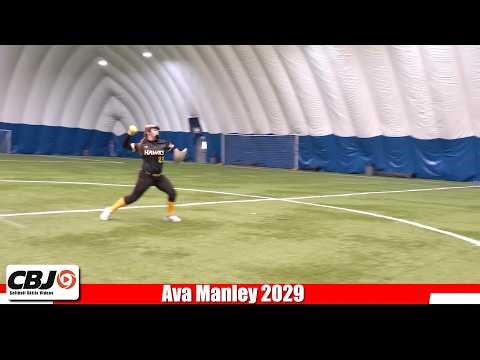 Ava Manley 2029 3rd Base & 2nd Base Softball Skills Video