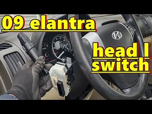 How to Replace Turn Signal Head Light Multifunction Switch Replacement 2009 Hyundai Elantra