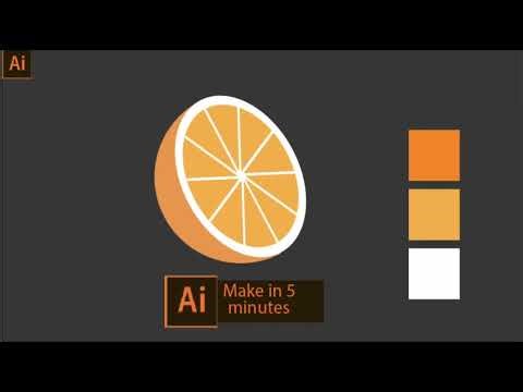 Orange Tutorial in Adobe illustrator - Just 1 Minute Tutorial.