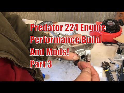 Part 3 First Performance Mods and Build of the Harbor Freight 224cc Predator Engine, 224 is Alive!