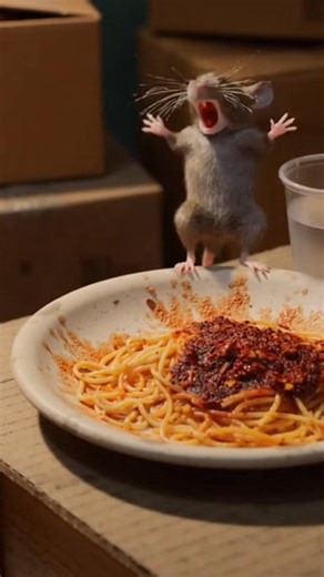 5 comments | This mouse thought the sauce was harmless… then instantly met the spiciest regret of his life. #spicyfail #MouseMoments#CaughtOnCamera | AI Fun Comedy | Facebook
