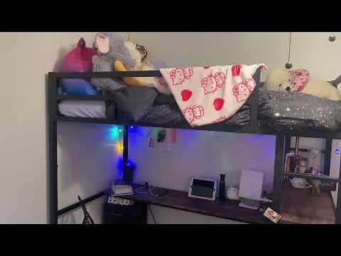 ANCTOR Loft Bed Twin Size with L Shaped Desk and Shelves Review, Desk & Shelves, It's Solid