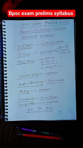 bpsc exam prelims syllabus # bpsc bpsc strategy #bpscexam #exam