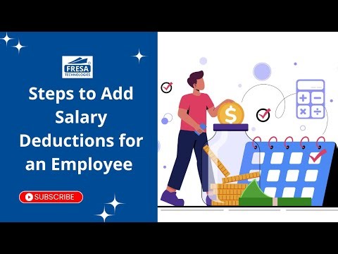 Steps to Add Salary Deductions for an Employee in Fresa Application