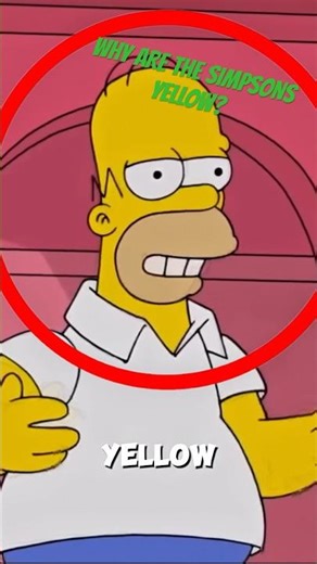 Why Every Simpsons Character Is Yellow 🤔 #shorts