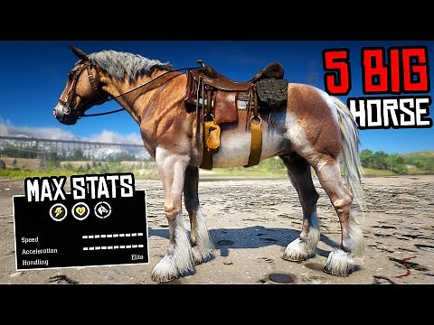 5 Best BIG Horses You Must OWN (Location & Rankings) - RDR 2