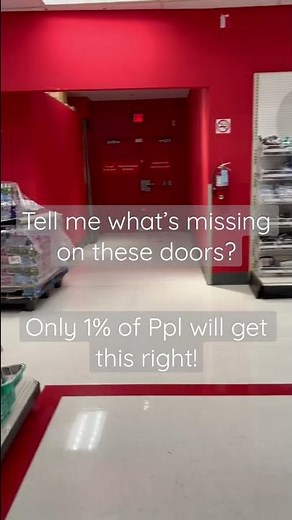 Target retail store exit doors - what’s missing? 🤷‍♂️ #shorts #target #doors