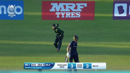 23M views · 393K reactions | Relive the thrilling final over of the #IREvSCO game as Scotland secure a narrow one-wicket win on the last ball. #CWC23 | ICC - International Cricket Council | Facebook