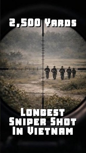 2,500 Yards: Longest Sniper Shot in the Vietnam War #Vietnam #CarlosHathcock #SniperHistory #USMC