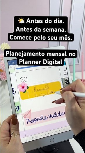 Because everything starts with monthly planning in the Digital Planner #plannerdigital