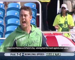 #OnThisDay at the ICC Cricket World Cup 2007, Cricket Ireland stun Pakistan on St Patrick's Day to register their first win against a Test nation. WATCH | ICC - International Cricket Council
