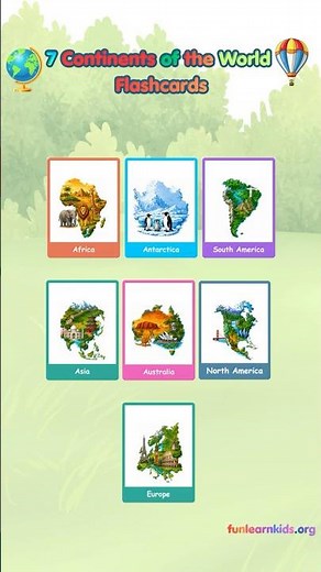 Learn the 7 Continents of the World in a fun and easy way for kids!