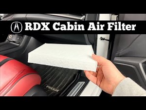 2019 - 2021 Acura RDX Cabin Air filter Replacement - How To Change or Replace A/C AC Filter Location