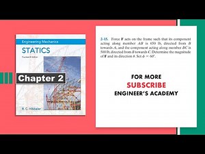 2-15 | Hibbeler Statics 14th Edition (Chapter 2) | Engineers Academy
