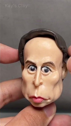 Elon Musk, but in cute clay form.