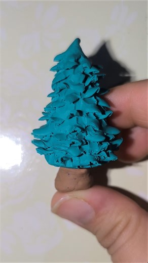 DIY Mini Clay Tree! 🎄✨ #diy #plasticine #art #clay #handmade #usa #asmr #gift #tree