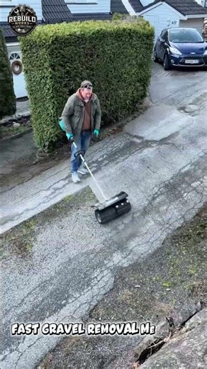 Driveway Cleaning Hack Revealed 🧹 #Cleaning #Driveway #Satisfying