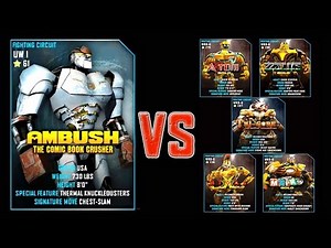 Real Steel WRB FINAL AMBUSH VS GOLD ROBOTS Series of fights NEW ROBOT (Живая Сталь)