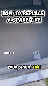 How to replace a spare tire on a Toyota Camry