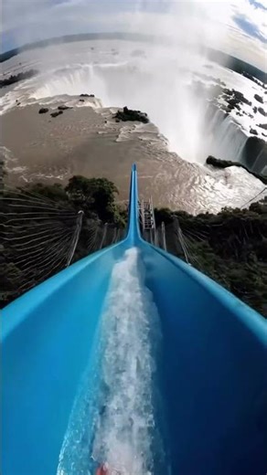 Insane Water Slide Into Crystal-Clear Water (POV)