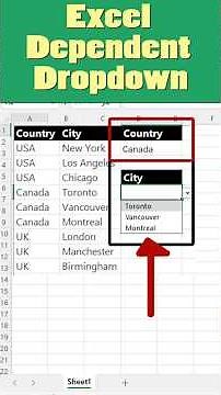 Excel Magic: Create Dynamic Dependent Dropdowns Like a Pro! #DataValidation #DependentDropdown