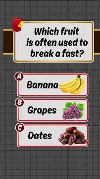 Fruits Quiz, Guess the answer, General knowledge quiz #quiz