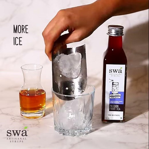 Passion Fruit Iced Tea Syrup | Swa Artisanal Syrups | DIY Recipe for a delicious whisky cocktail