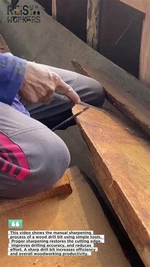 Manually Sharpening a Wood Drill Bit | Restore Cutting Precision